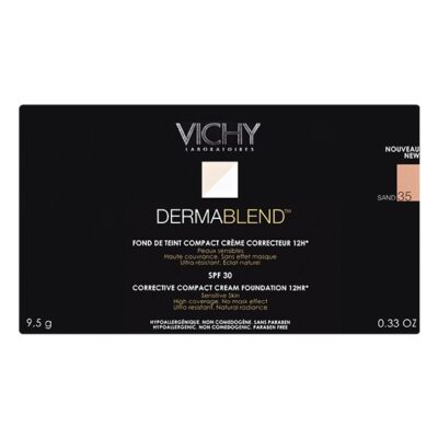VICHY- 'DermaBlend' Fondatine korrektuese kompakte me 30spf [sand-nr35] . 9.5g