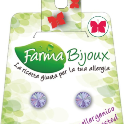 Farma Bijoux, Hypoallergenic Nickel Free Earrings, Round Swarovski