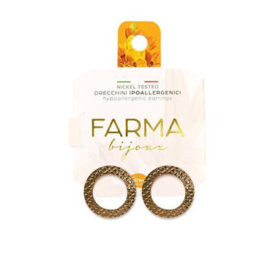 Farma Bijoux -Hypoallergenic Earrings Flat Snake Pattern Hoops