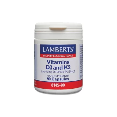 Lamberts Vitamins D3 & K2, 90caps