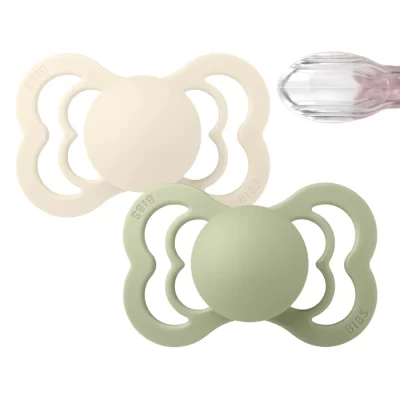 CUCA BIBS SUPREME IVORY/SAGE SIZE 1&2