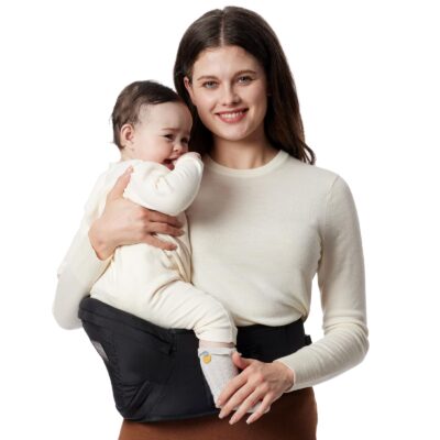 Momcozy Hip Seat Baby Carrier Black Medium