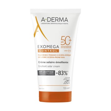 A-DERMA EXOMEGA CONTROL Emolient Solar Cream Spf 50  150ml