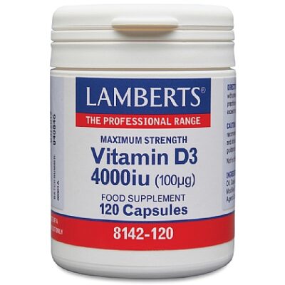 LAMBERTS - Vitamin D3 4000 iu 120 caps