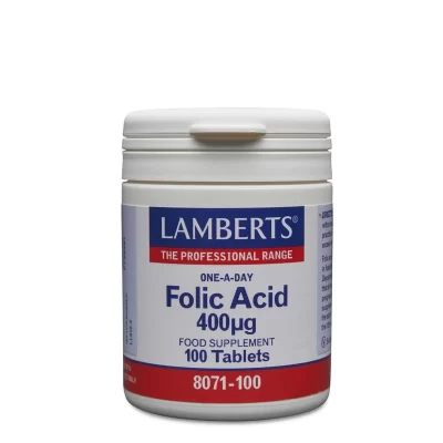 LAMBERTS - Folic Acid 400 mikrogram 100 tab