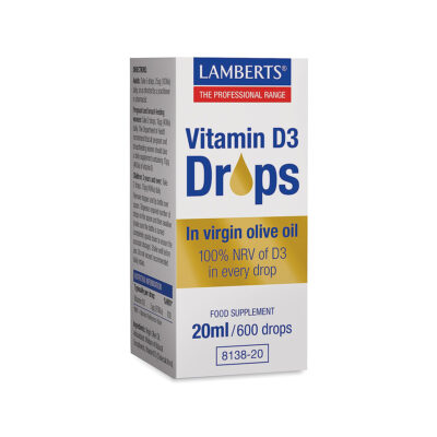 LAMBERTS - Vitamine D3 Drops 20ml/ 600 drops