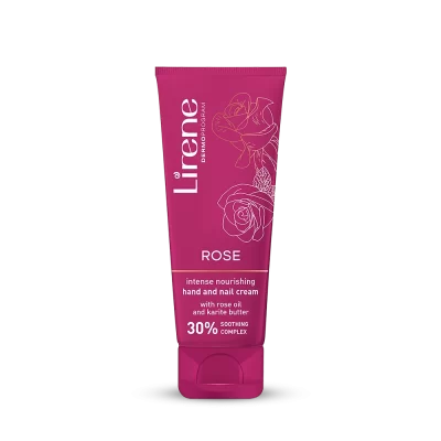 Lirene - Rose - Intensely Nourishing Hand and Nail Cream with karite butter