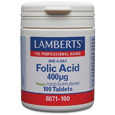 Lamberts - Folic Acid 400mcg x 100 tab