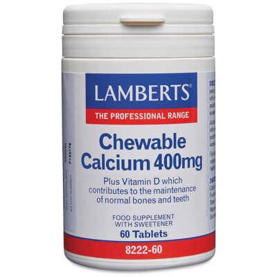 Lamberts - Chewable Calcium 400mg x 60 tab
