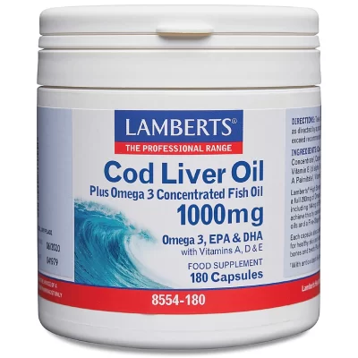 Lamberts - Cod Liver Oil 1000mg x 180 caps
