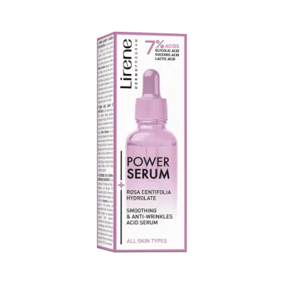 Lirene - Smoothing Serum with Glycolic, Succinic and Lactic Acids 7%