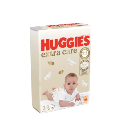 Huggies - Extra Care Diapers,3 (6-10kg) (72cp)