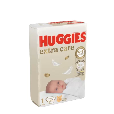 Huggies - Extra Care Diapers, 1 (2-5kg) (50cp)