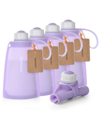 Momcozy - Silicone Milk Storage Bags (5pcs Purple)