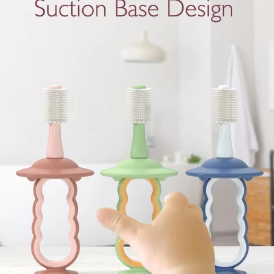 Momcozy - Baby Toothbrush/ Blu, Jeshile, Roze