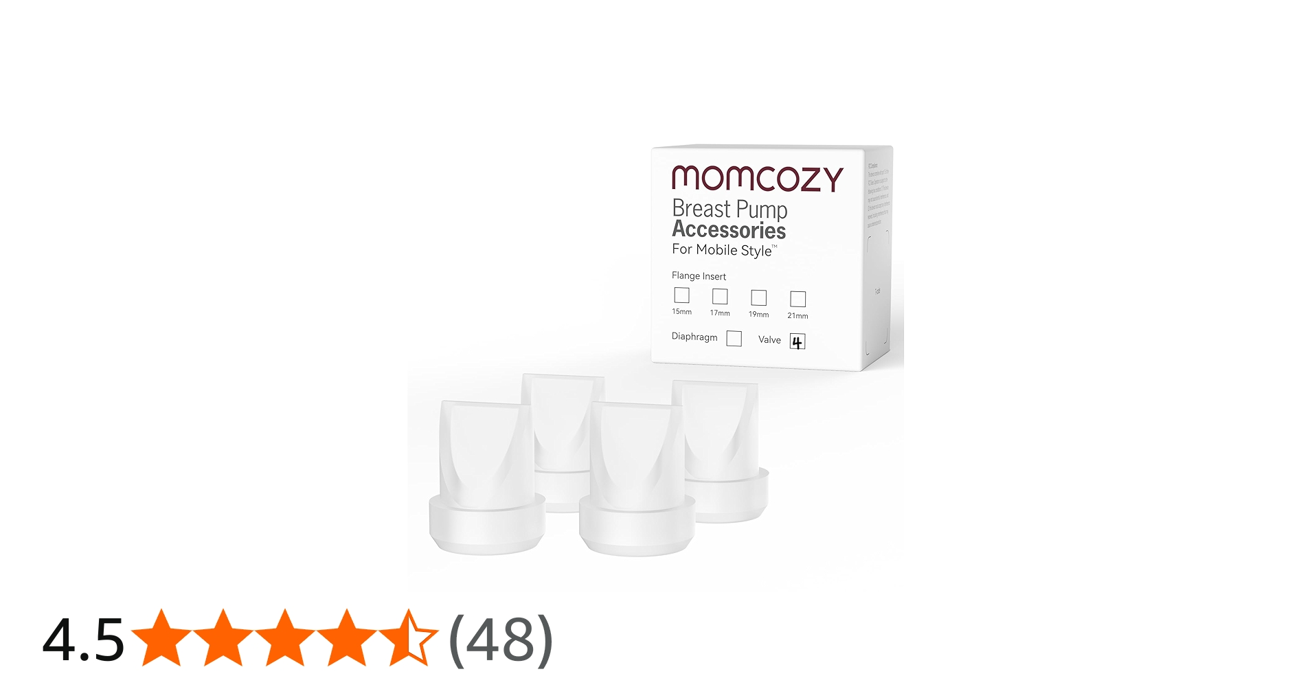 Momcozy - Mobile Style, M6 Valves Original Mobile Style, M6 Breast Pump Replacement Accessories