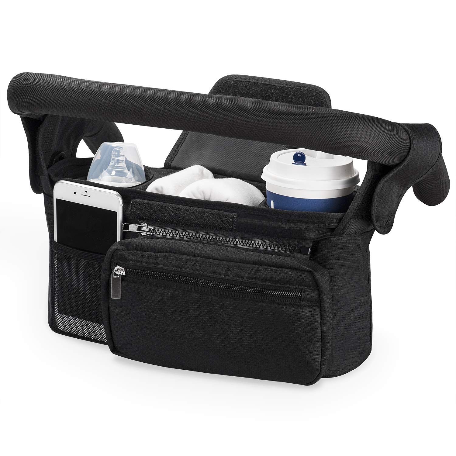 Momcozy-Stroller Organizer with Cup Holders
