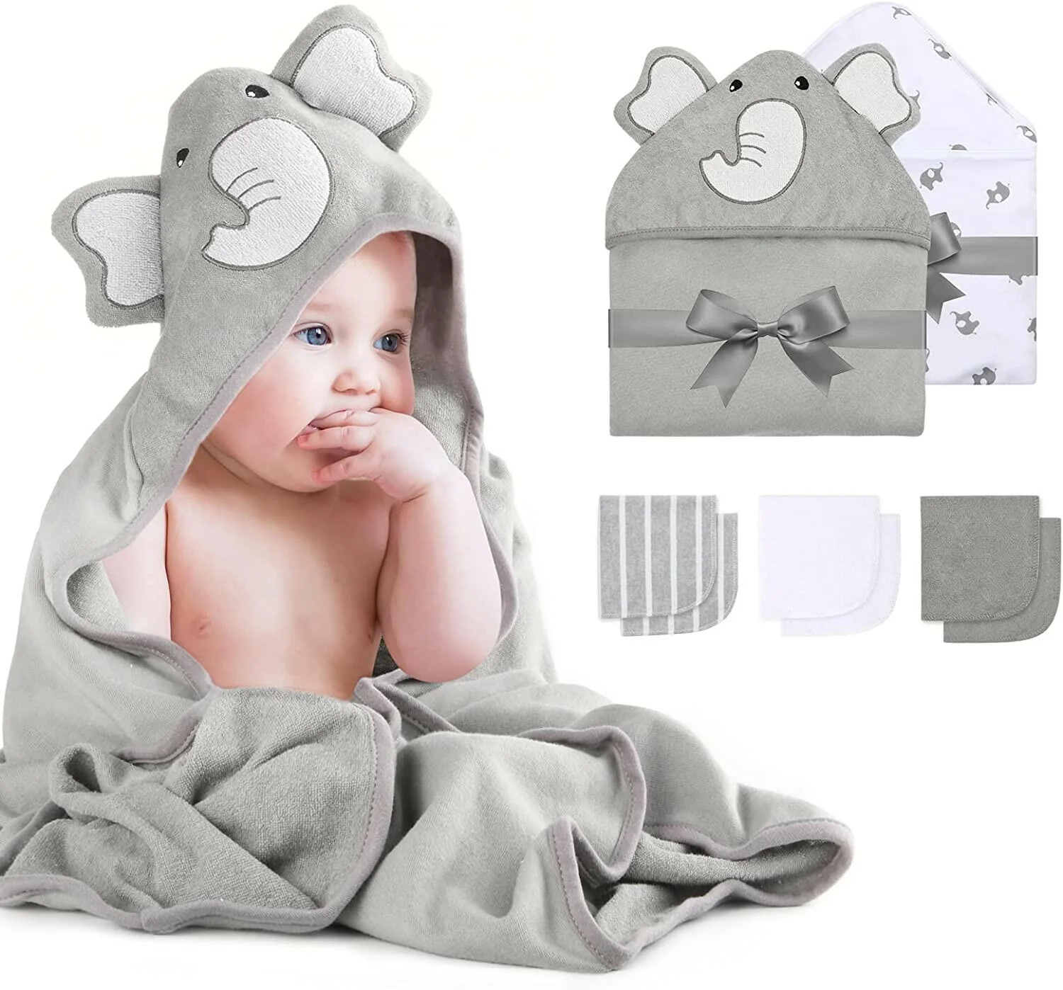 Momcozy - Baby Hooded Towel