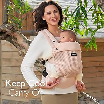 Momcozy - Breathable Mesh Baby Carrier, Air - Mesh Pink