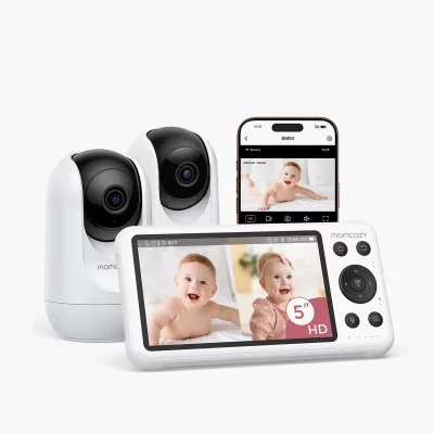 Momcozy - 5 InchDual-Mode Smart Baby Monitor With 2 Cameras-BM04
