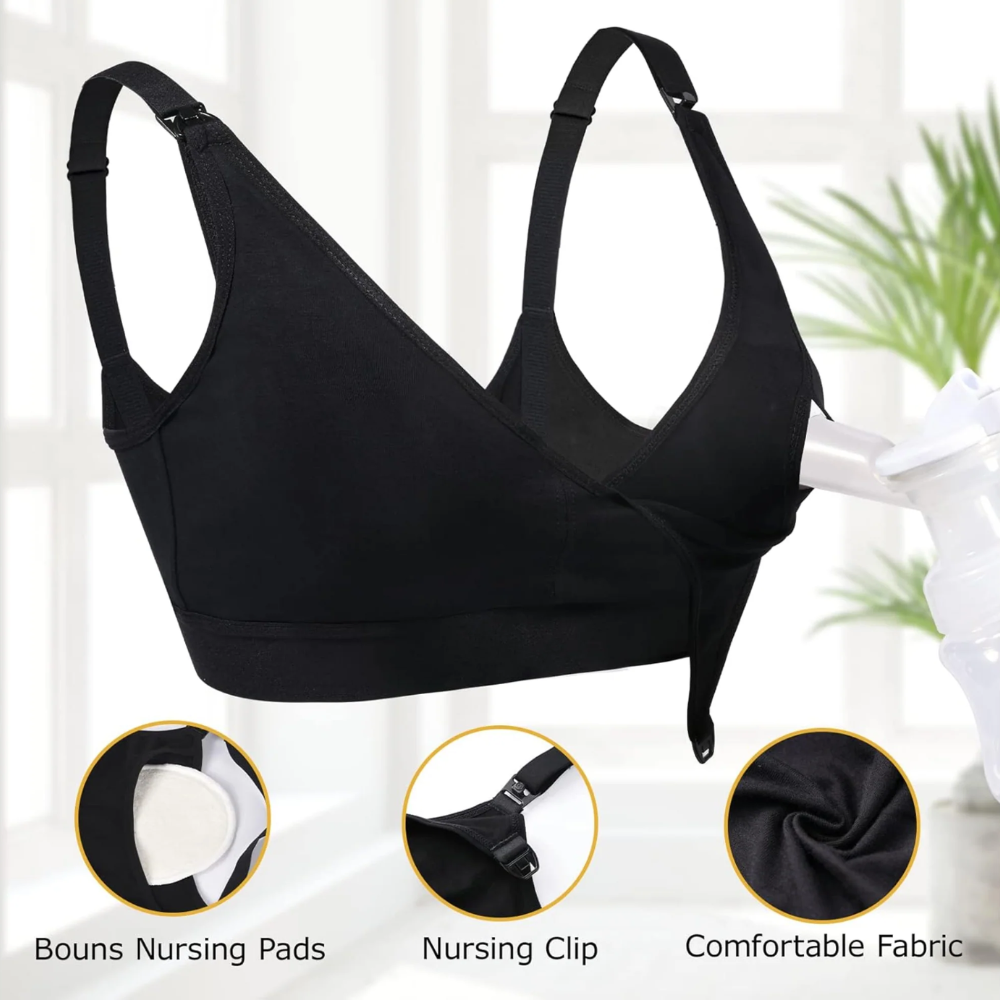 Momcozy - HF015 All-in-one Super Flexible Pumping Bra , e zeze (M,L,XL)
