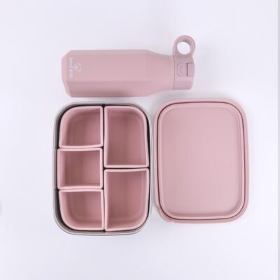 Sweet Kids - Set Lunch Box + Shishe (jeshile,roze,pana)