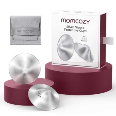 MOMCOZY-999 Silver Nipple Shields -XXL