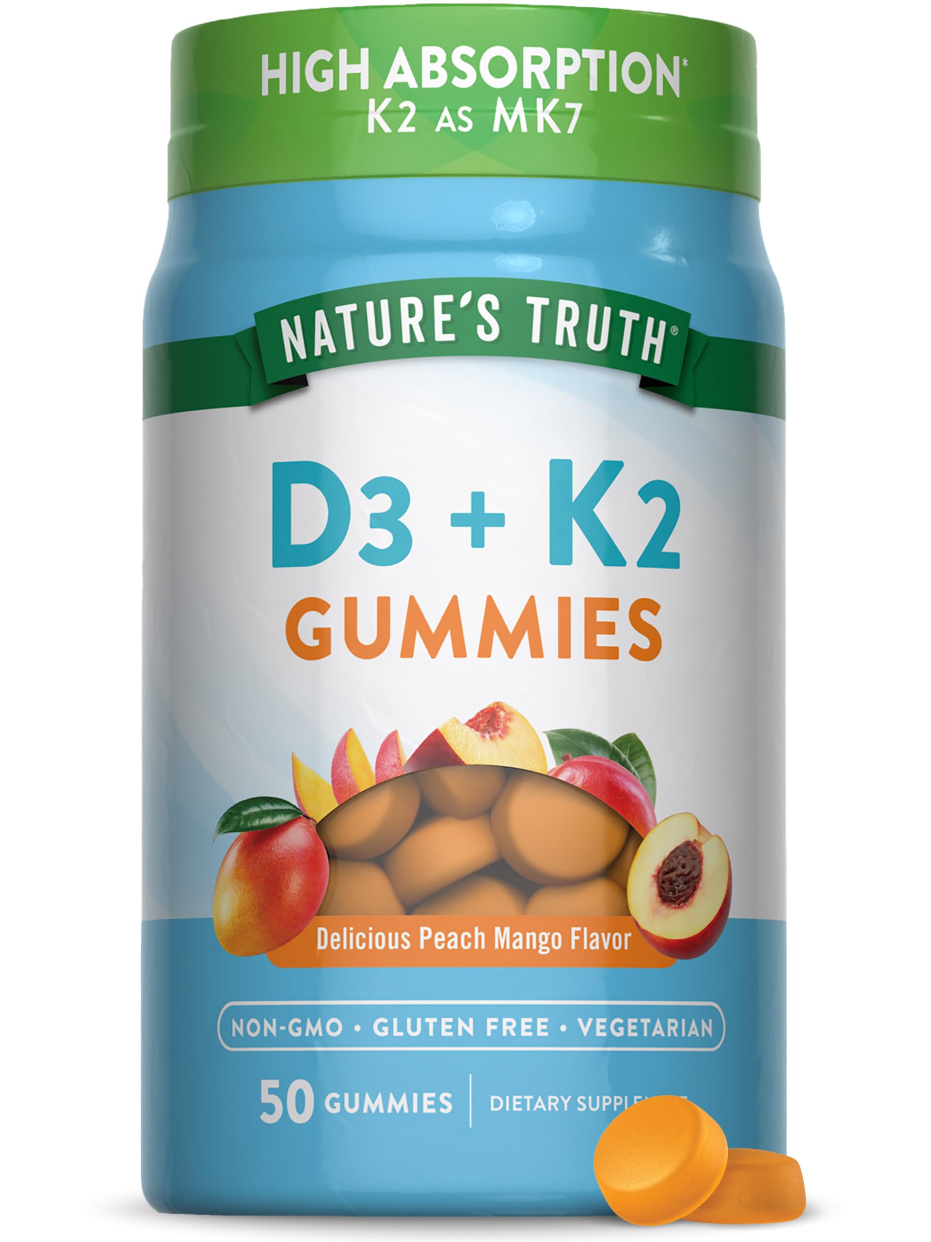 Nature's Truth - D3+K2 50 gummies