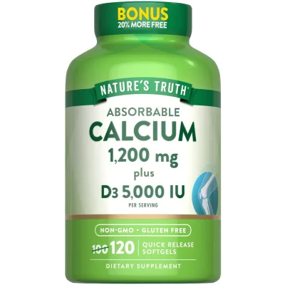 Nature's Truth - Calcium 1200 mg with Vitamin D3 5000 IU